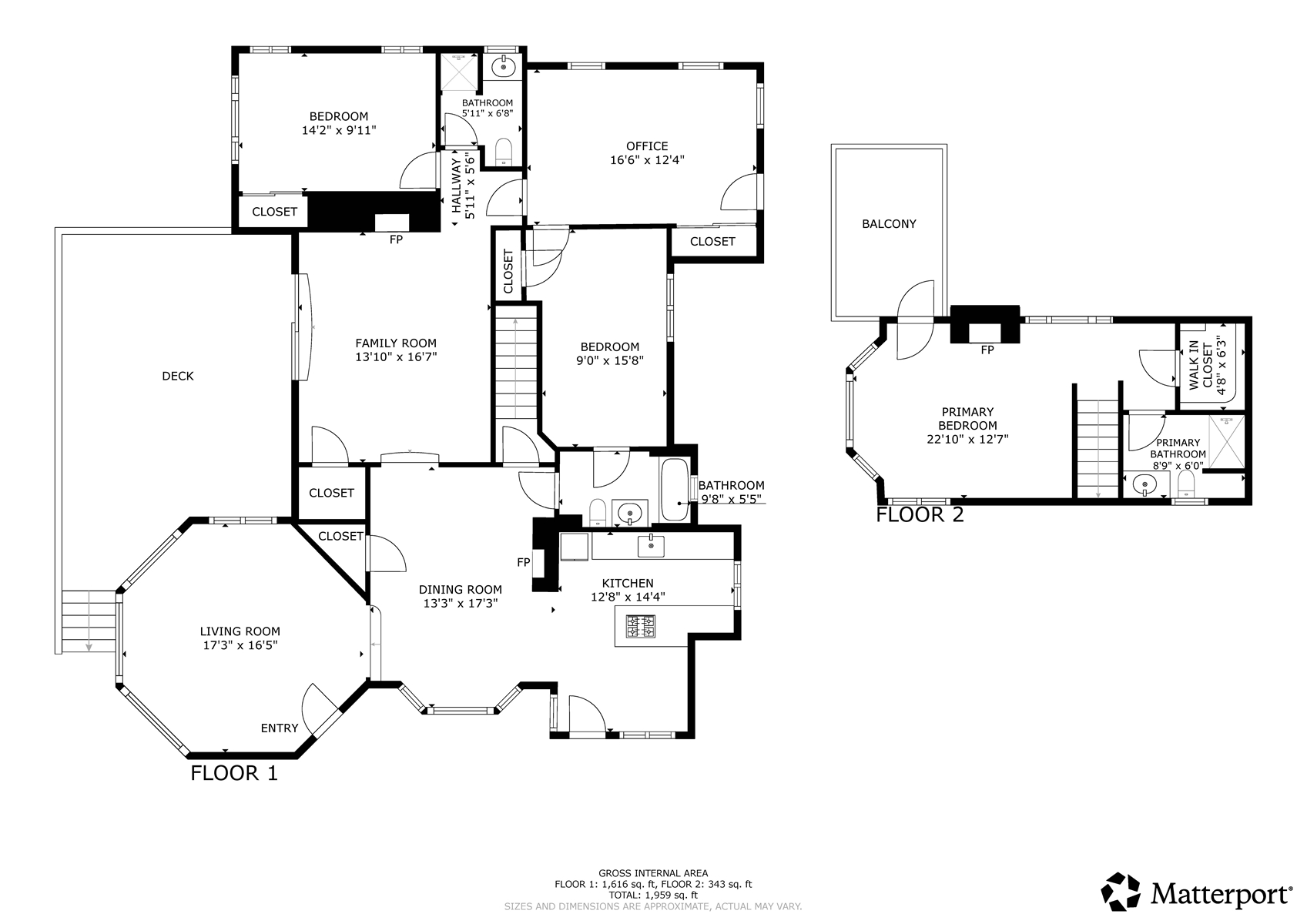 Floor Plan for Seaside Escape in the Heart of Cape Elizabeth